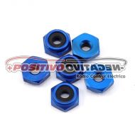 Team Associated 4-40 Aluminum Locknut (Blue Anodized) (6)