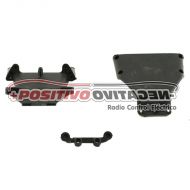 Losi Front Kickplate, Bulkhead & Brace,EA3 (XXX, XXX-T, XXX-CR) 