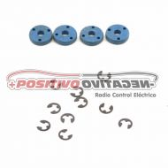  Losi Shock Pistons #54 (Blue) (4)