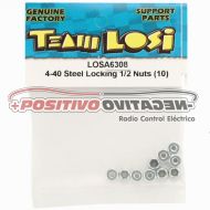 Losi 4-40 Steel Locking Nuts (10)