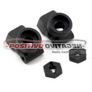 Team Losi Racing Rear Hub & Hex Set (2) (TLR 22)