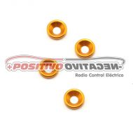 XRAY Aluminum Countersunk Quick Saver Shim (Orange) (4)