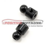 XRAY 4.9mm Aluminum Ball End Set (Black) (2)